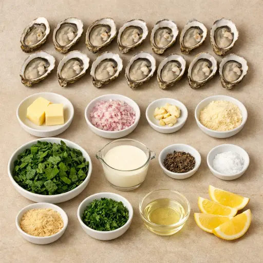 Ingredients for Oysters Royale