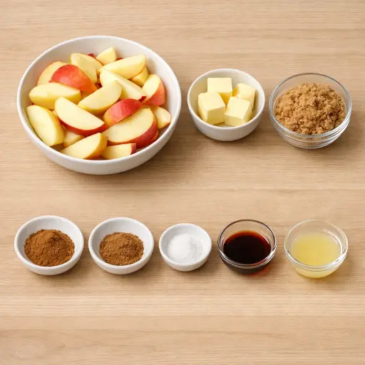 Ingredients for Pan-Seared Glazed Apples