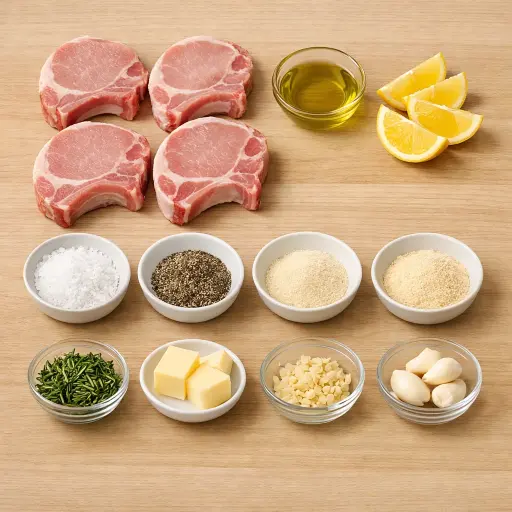 Ingredients for Pan-Seared Heritage Pork Chops