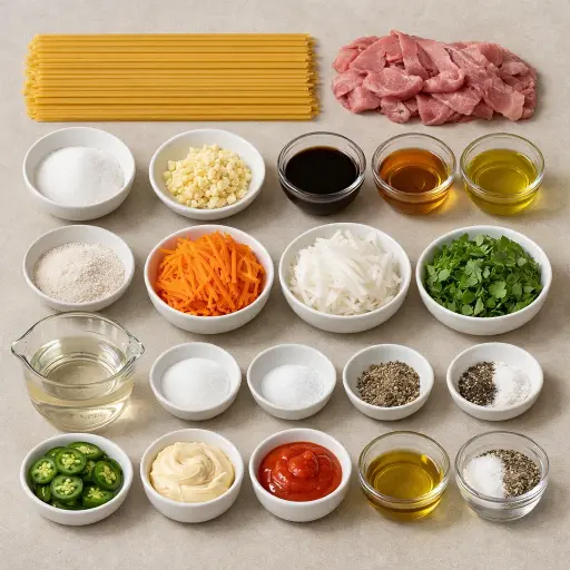 Ingredients for Pasta Banh Mi