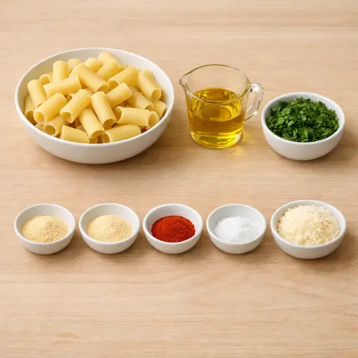 Ingredients for Pasta Chips