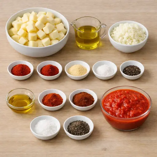 Ingredients for Patatas Bravas