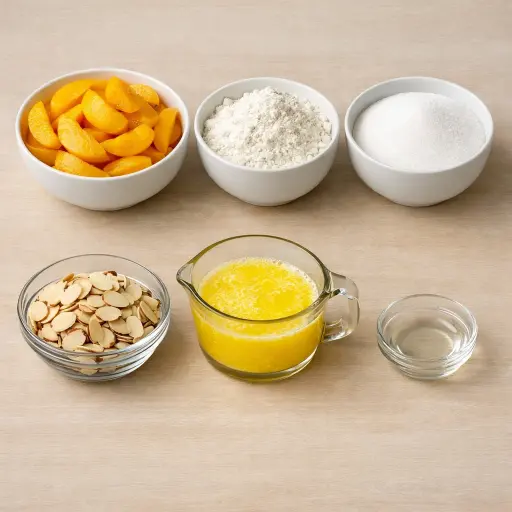 Ingredients for Peachy Almond Delight