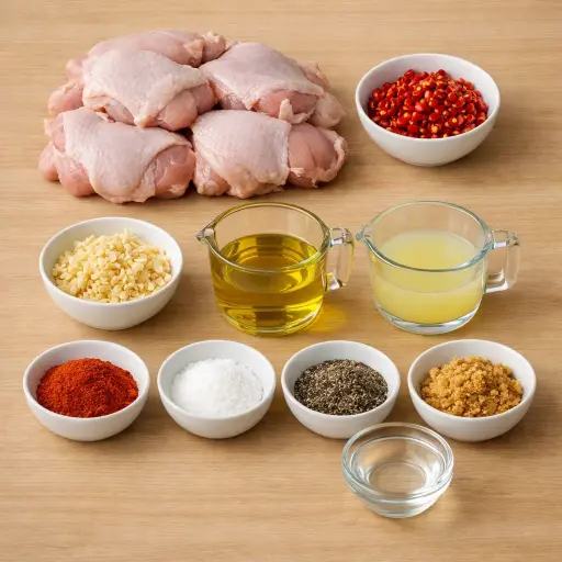 Ingredients for Peppery Peri-Peri Chicken
