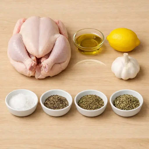 Ingredients for Perfectly Roasted Chicken