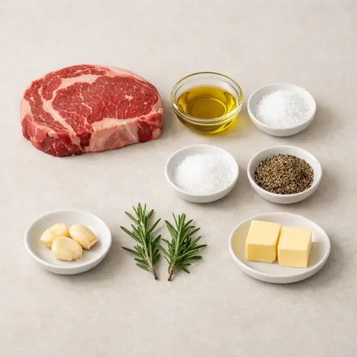 Ingredients for Perfectly Seared Steak