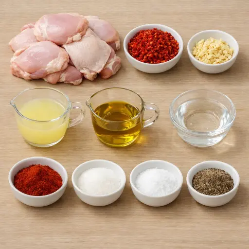 Ingredients for Peri-Peri Grilled Chicken