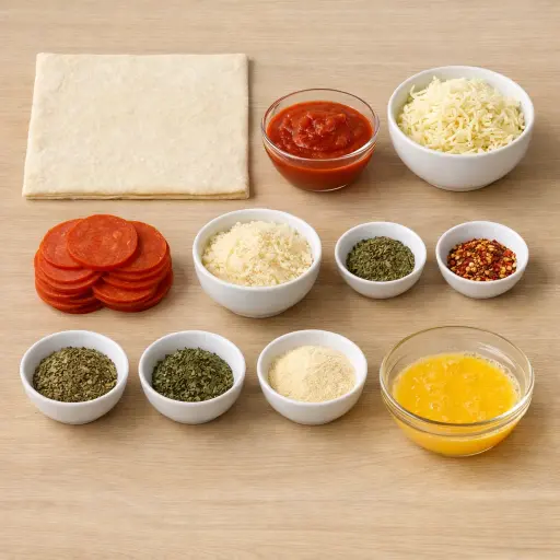 Ingredients for Pizza Pinwheels