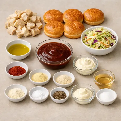 Ingredients for Plant-Based Jackfruit 'Pulled Pork' Sandwiches