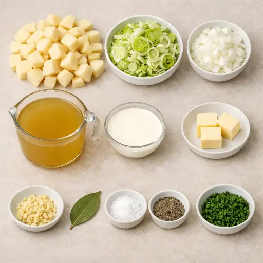 Ingredients for Potato and Leek Soup