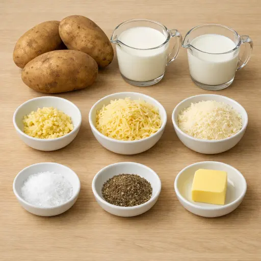 Ingredients for Potato Gratin