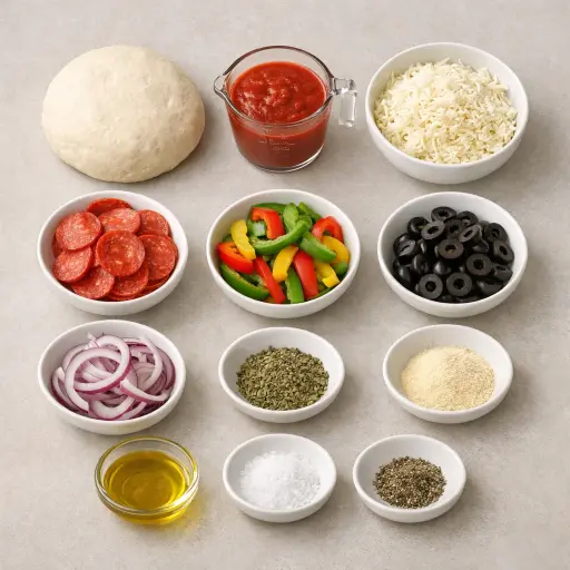 Ingredients for Prideful Pizza