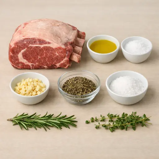 Ingredients for Prime Rib Delight
