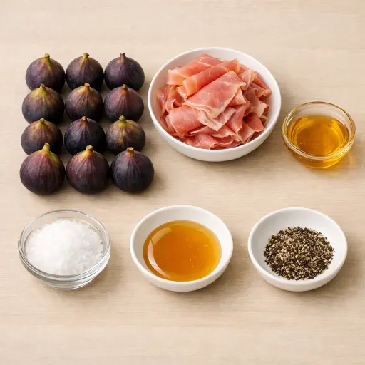 Ingredients for Prosciutto-Wrapped Figs