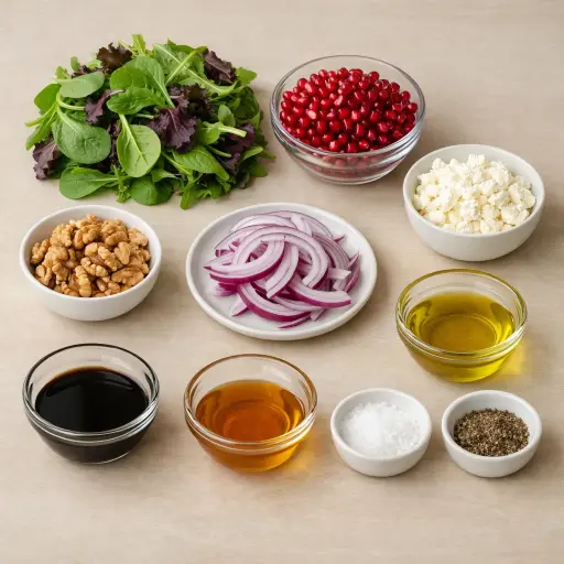 Ingredients for Prosperity Pomegranate Salad