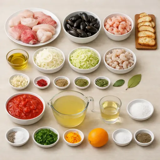 Ingredients for Provençal Fish Stew
