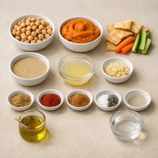Ingredients for Pumpkin Hummus