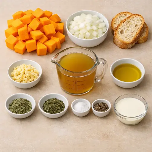 Ingredients for Pumpkin Soup