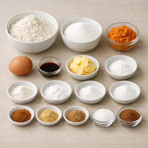 Ingredients for Pumpkin Spice Snickerdoodles