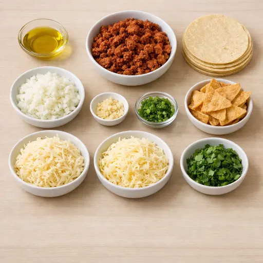 Ingredients for Queso Fundido with Chorizo