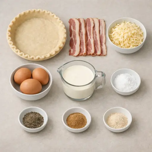 Ingredients for Quiche Lorraine
