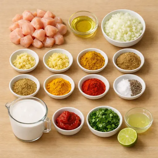 Ingredients for Quick Chicken Curry