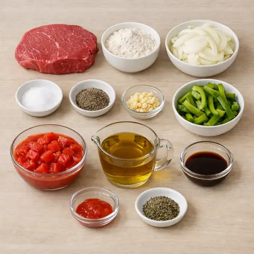 Ingredients for Quick Swiss Steak Delight