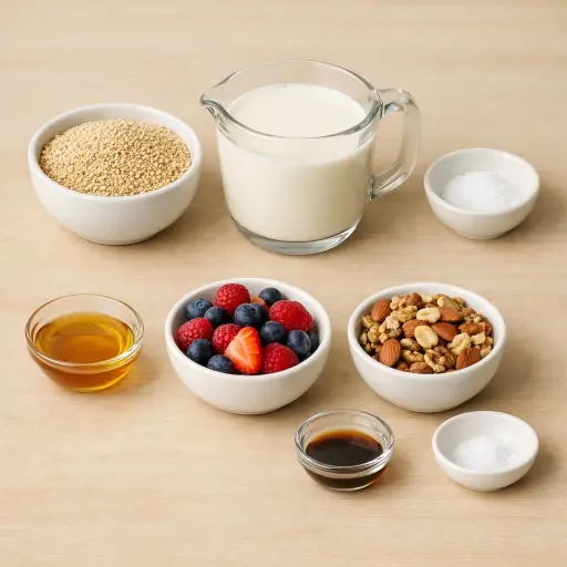 Ingredients for Quinoa Breakfast Bowl