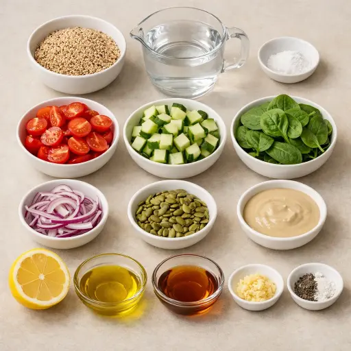 Ingredients for Quinoa Power Bowl