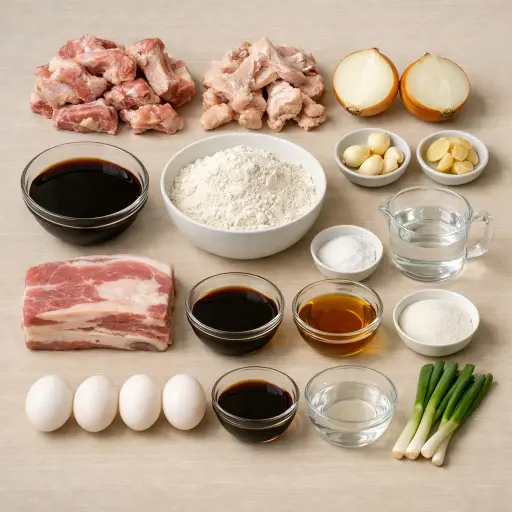 Ingredients for Ramen from Scratch
