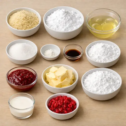 Ingredients for Raspberry Macarons