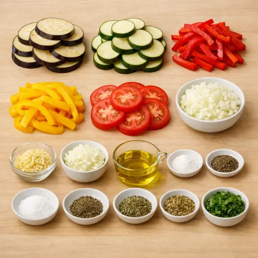 Ingredients for Ratatouille