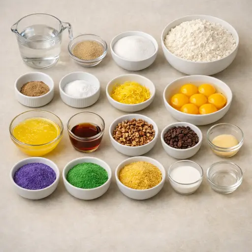 Ingredients for Regal Celebration Cake