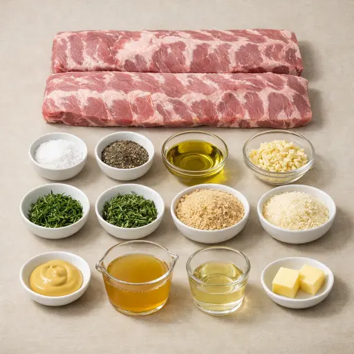 Ingredients for Regal Pork Crown Roast