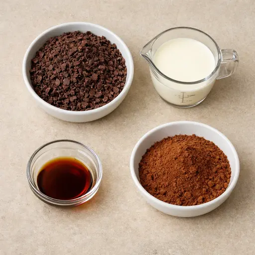 Ingredients for Rich Chocolate Delight