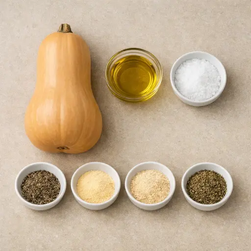 Ingredients for Roasted Butternut Squash
