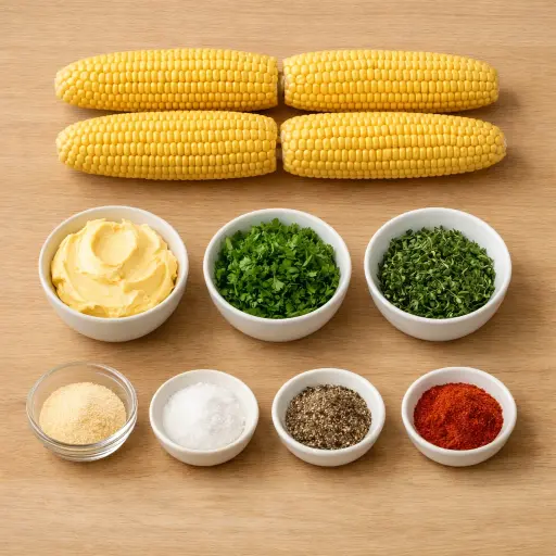 Ingredients for Roasted Corn on the Cob