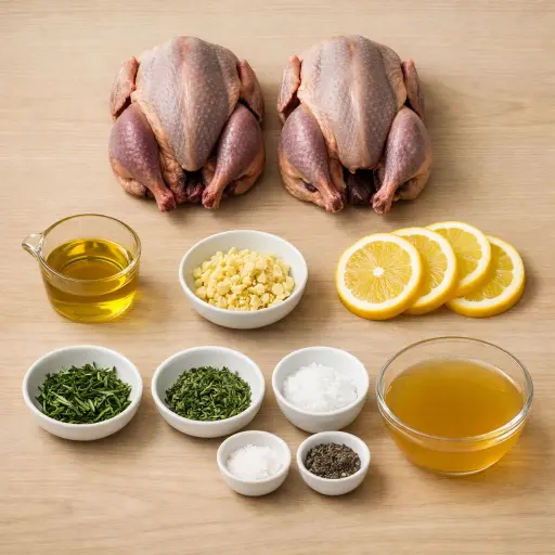 Ingredients for Roasted Pheasant with Herbs