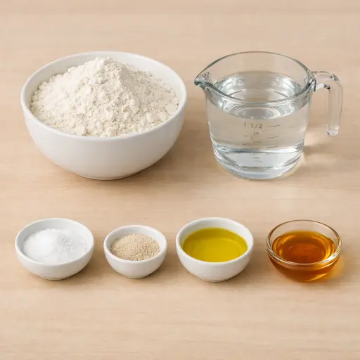 Ingredients for Rustic Artisan Bread