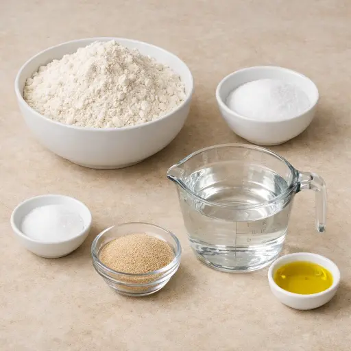 Ingredients for Rustic Farmhouse Bread