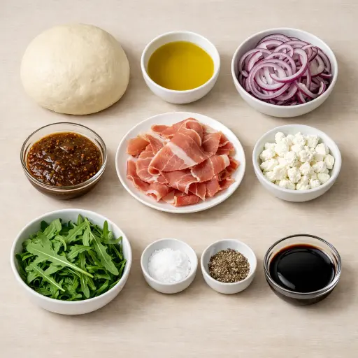 Ingredients for Rustic Flatbread Pizza