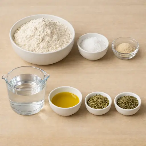 Ingredients for Rustic Herb Dutch Oven Bread
