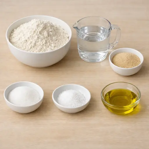 Ingredients for Rustic Italian Bread