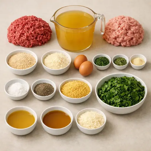 Ingredients for Rustic Italian Nuptial Broth
