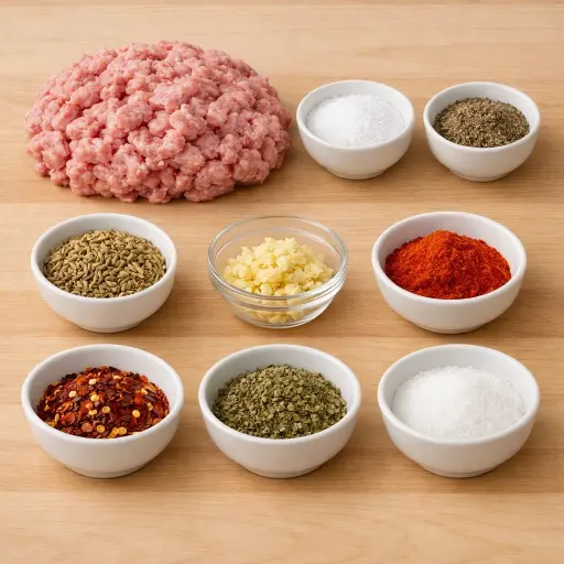 Ingredients for Rustic Italian Sausage