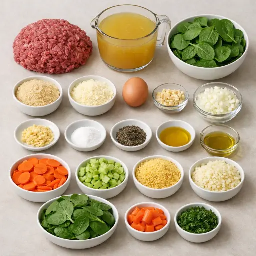 Ingredients for Rustic Italian Wedding Soup