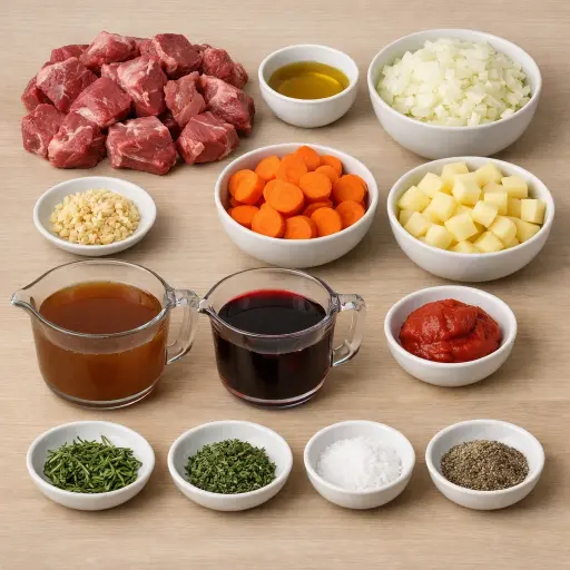 Ingredients for Rustic Lamb Stew