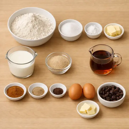 Ingredients for Rustic Maple Cinnamon Bread