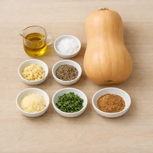 Ingredients for Rustic Smashed Butternut Squash