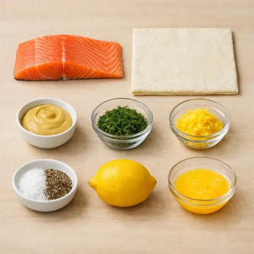 Ingredients for Salmon en Croûte